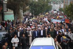 حضور گسترده مردم اسلامشهر در راهپیمایی یوم الله 13 آبان
