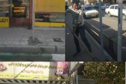 نصب تابلوهای پارکبان در خیابان حضرت علی بن ابیطالب (ع)