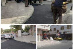 انجام عملیات اصلاح هندسی  انتهای خیابان شهید رحمانی در منطقه دو