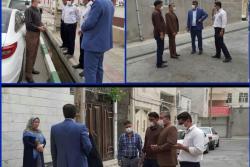 بازدید رئیس شورای اسلامی شهر از پروژه های عمرانی منطقه شش