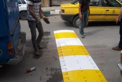 نصب سرعتکاه پلاستیکی در محله امام حسین (ع) (میان آباد )