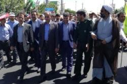راهپیمایی با شکوه روز قدس در اسلامشهر برگزار شد.
