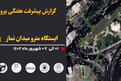 گزارش هفتگی پیشرفت عملیات اجرایی پروژه ایستگاه مترو میدان نماز اسلامشهر از تاریخ 1402/06/01 الی 1402/06/07: