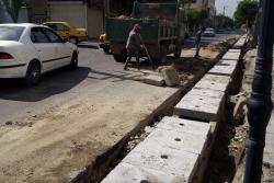 اجرای عملیات جدولگذاری در شهرک سالور و خیابان امام محمد باقر(ع)