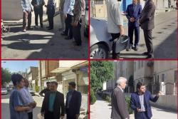 بازدید اعضای شورای اسلامی شهر از سطح منطقه شش