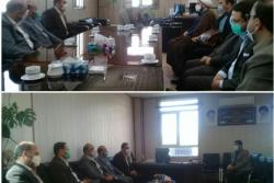 دیدار عیدانه سرپرست و مدیران شهرداری اسلامشهر با دادستان و رئیس دادگستری اسلامشهر