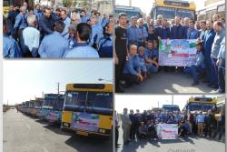 اعزام 21 دستگاه اتوبوس جهت انتقال زائران حسینی از اسلامشهر به مرز مهران