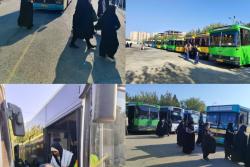 خدمات رسانی ناوگان حمل و نقل عمومی شهرداری اسلامشهر در تجمع بزرگ بسیجیان اسلامشهر