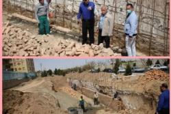 بازدید شهردار اسلامشهر از پروژه ساخت منبع تامین آب فضای سبز خیابان شهید برنده سیفی