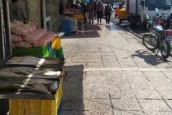 ساماندهی و رفع سد معبر بازار مرغ و ماهی فروشان در راستای سلامت شهروندان