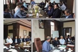 جلسه مشترک رئیس شورای اسلامی شهر با مدیر و مسئولین واحدهای اجرایی و درآمدی منطقه یک اسلامشهر