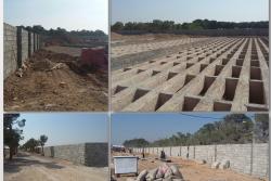 اجرای پروژه دیوارکشی و احداث درب‌های جدید در آرامستان دارالسلام اسلامشهر