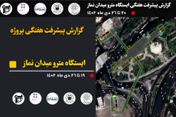 گزارش هفتگی پیشرفت پروژه ایستگاه مترو میدان نماز اسلامشهر مورخ 20 الی 26 دی ماه  1402 :
