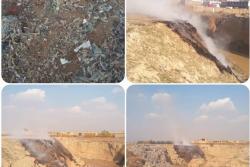 رفع پسماند سوزیها در رودخانه کن در منطقه چهار اسلامشهر