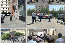 بازدید رئیس سازمان آتش نشانی از روند برگزاری دوره های آموزشی نیروهای جدیدالورود