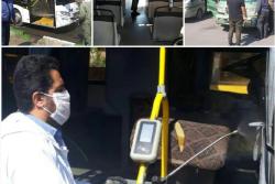 تداوم ضد عفونی وسائط حمل و نقل عمومی شهر در  سی امین روز فروردین ماه