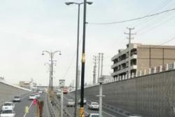 نصب پایه چراغهای جدید در بلوار بسیج اسلامشهر